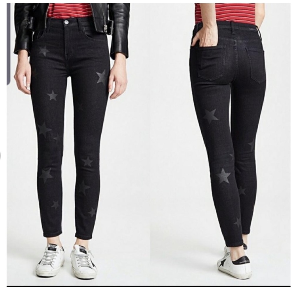 Current/Elliott The High Waist Stiletto Jean in Vineland with Star